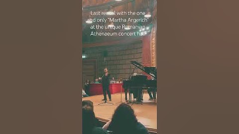 Recent moment with the one and only “Martha Argerich” at the Romanian Athenaeum concert hall