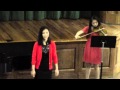 Stephanie '15 sings "With You" from Ghost: The Musical with Sophia '16 on violin