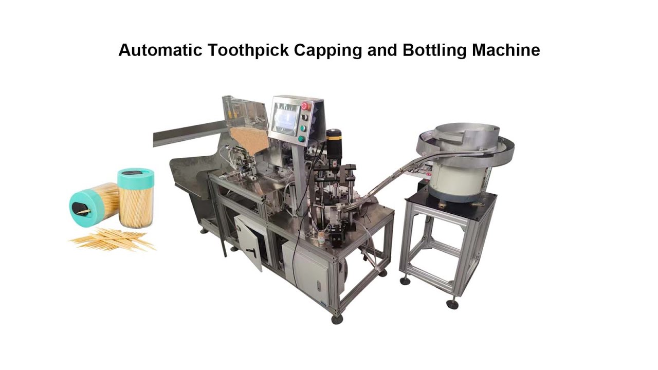 Automatic toothpick capping and toothpick bottling machine toothpick ...