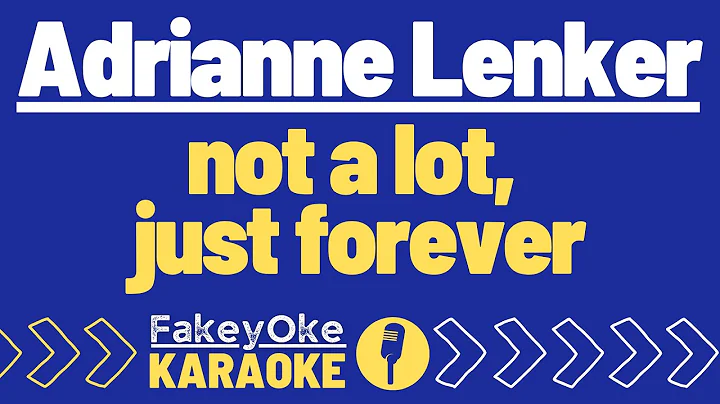 Adrianne Lenker - not a lot, just forever [Karaoke]