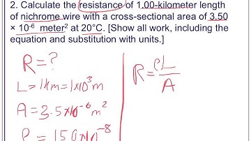 Regents Physics - Electrical Resistance