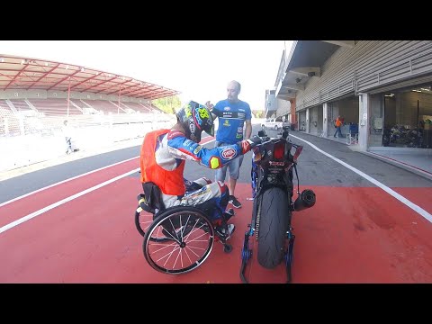 Essais Handi Free Riders avec Maximilian Sontacchi en marge des 24h moto de Spa Francorchamps