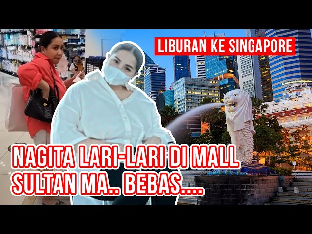 SAMPAI SINGAPORE.. TINGKAH Nagita YANG KEGIRANGAN LIHAT MALL Jadi SOROTAN !! SAMPAI LAKUKAN INI class=