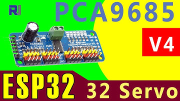Controlling 32 Servo motors with PCA9685 and ESP32 - V4 - RJT268