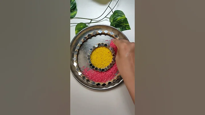 Easiest Aarti Thali Decoration 🌸#shorts #youtubepartner #diy  #ganeshchaturthi2023 #thalidecoration