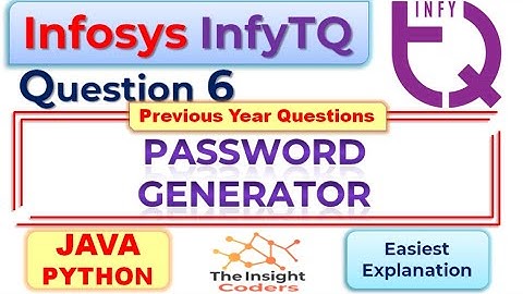 Infosys infyTQ Coding JAVA, Python Question6 infyTQ Previous Slot Coding Question & Answer Explained