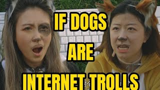Hilarious!  If Dogs Are Internet Trolls | Kungpao Chicks! 假如狗狗是网络喷子 | 酱爆姐妹喜剧