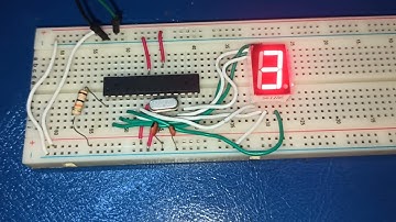 One Digit 7 segment display with AVR  - AVR Projects App