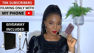 Make YouTube Videos on Your Phone (Beginners Guide) || 70k SUBS AFTER || Plus Giveaway