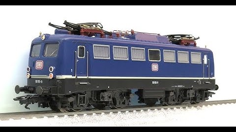 Märklin DB BR 110 155-9 Electric Locomotive pulling SNCB Memling Express Passenger Train on M-Track