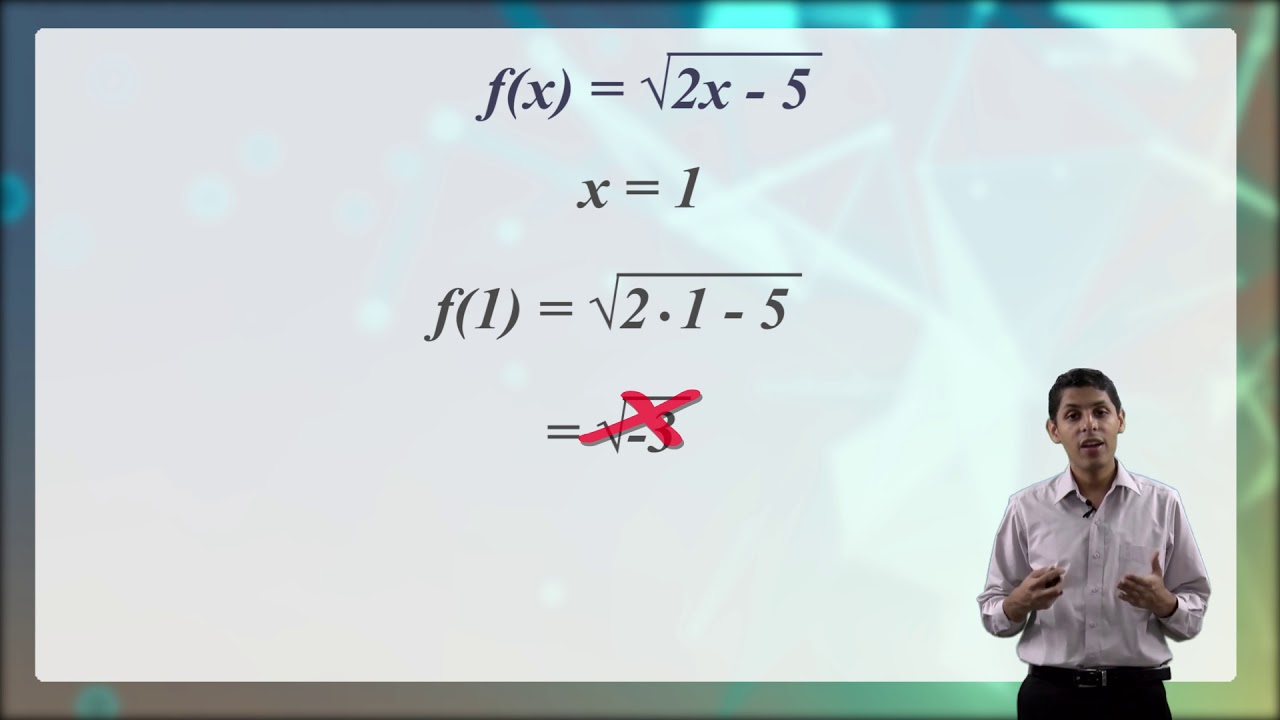 Dominio máximo de una función radical