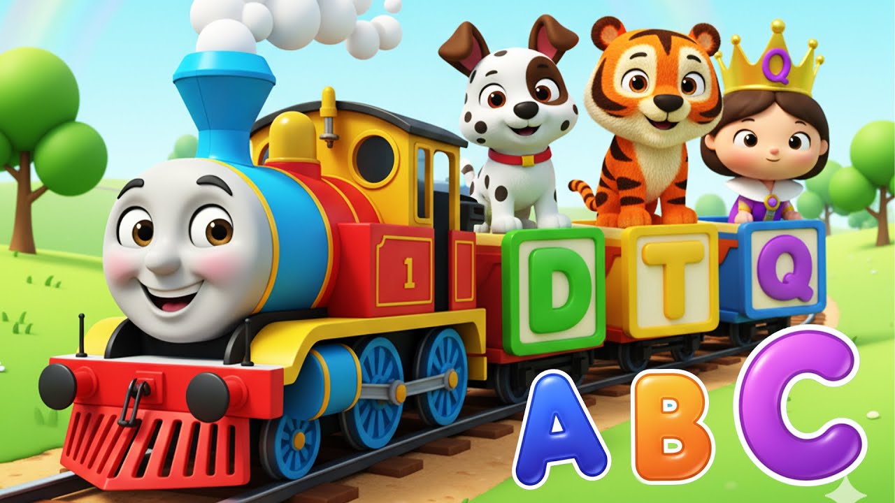 Alphabet Train ABC Song | Learn ABC, Letters & Sounds | ABC Song for Children | ZI Toon TV 