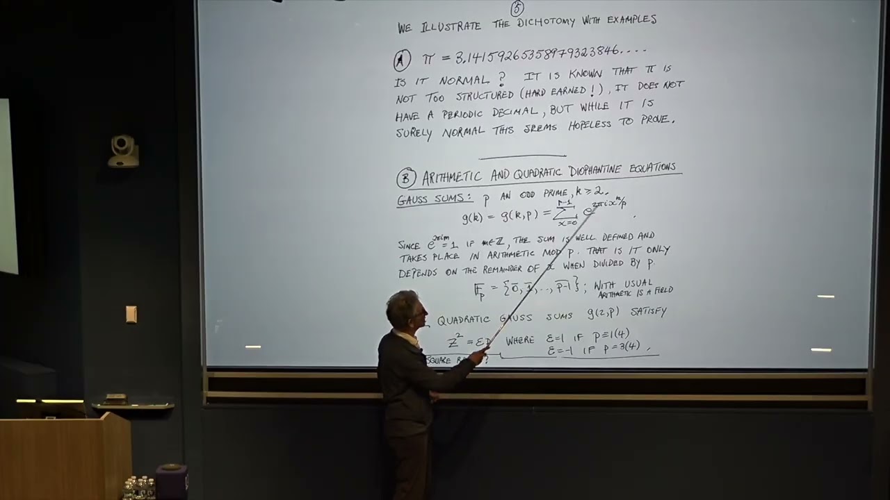 Peter Sarnak: Randomness in Number Theory (February 4, 2026)