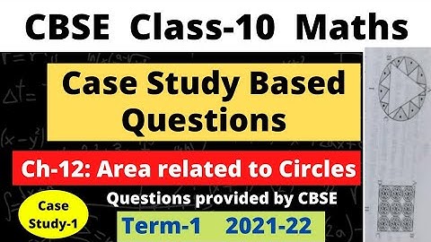 Class 10 case study based questions | Chapter 12 Areas related to circles | Pookalam is the flower