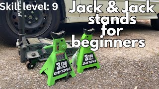 Skill level 9: How To Safely Use a Floor Jack and Jack Stands (Step-by-Step Beginner Guide)