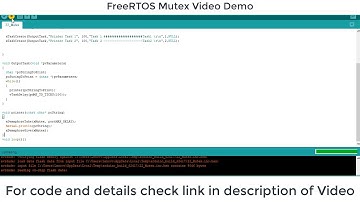 FreeRTOS Mutex Tutorial with Arduino - Avoid Priority Inversion