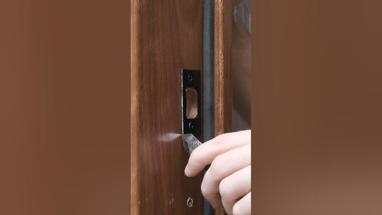 Door Latch Plate Inlay YouTube