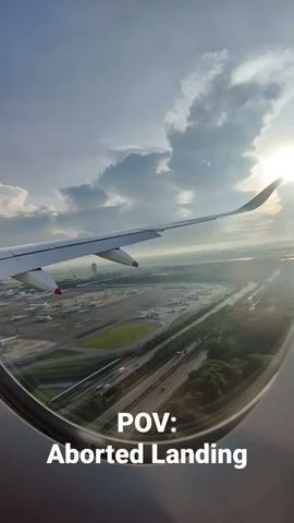 POV: Aborted Landing | Singapore Airlines SQ37 #aviation