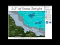 Snow of 1-2- Tonight Along and East of Mississippi River