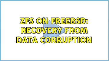 ZFS on FreeBSD: recovery from data corruption (5 Solutions!!)