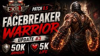 poe 2 Face Breaker Warrior  5k Life U0026 50k Armour Update 3 lvl 92  Patch 05