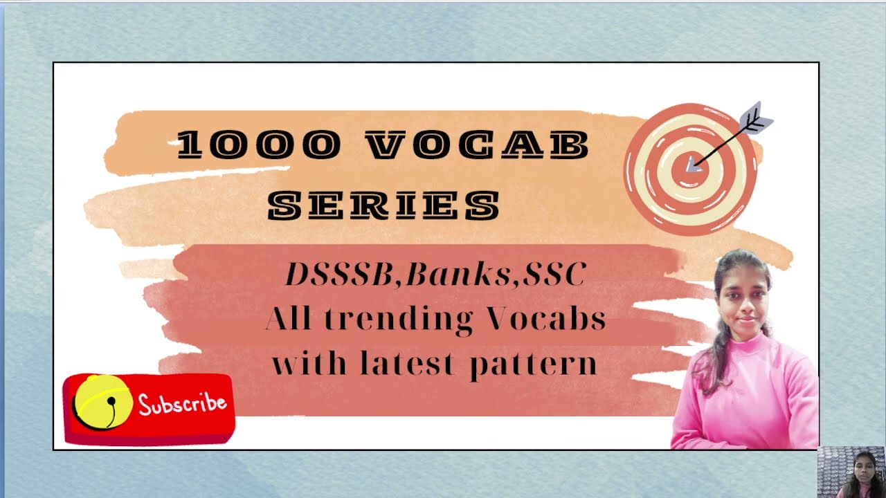 1000 vocab series for all competitive exams.