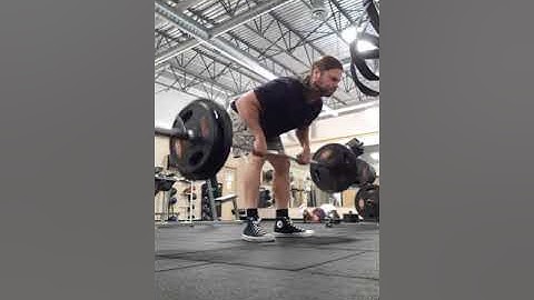 225lbs Strict Pendlay Rows 135lbs 20 Reps