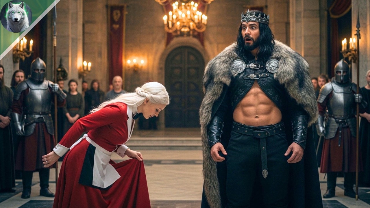 Shy Waitress Greeted The Legendary Alpha King — Her Ancient Luna Greeting Froze The Banquet Hall…