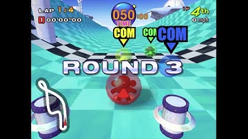 Super Monkey Ball (GameCube Game) - Monkey Race Longplay (Party Mode)