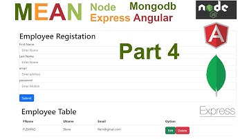 Nodejs Angular with Mongodb (MEAN) Crud App Part 4