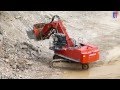 Hitachi ZX870H-3 LD - Front Shovel w. Crusher Ball / Fallkugel & O&K K55.6, Germany, 2014.