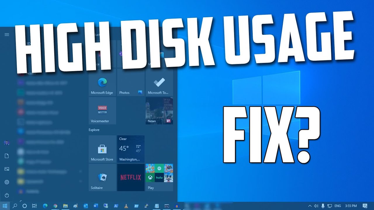 How To Fix High Disk Usage in Windows 10 [Solved] - YouTube