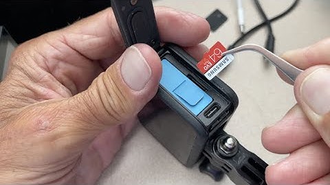 How to insert micro SD card on GoPro Hero 10 black