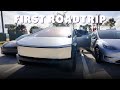 THE FIRST CYBERTRUCK ROADTRIP 300 MILES CYBERBEAST VLOGMAS 16 🎄