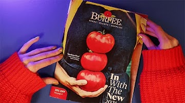 🌱 Relaxing Whispered Seed Catalog Flip Through 🌱 ASMR 2021