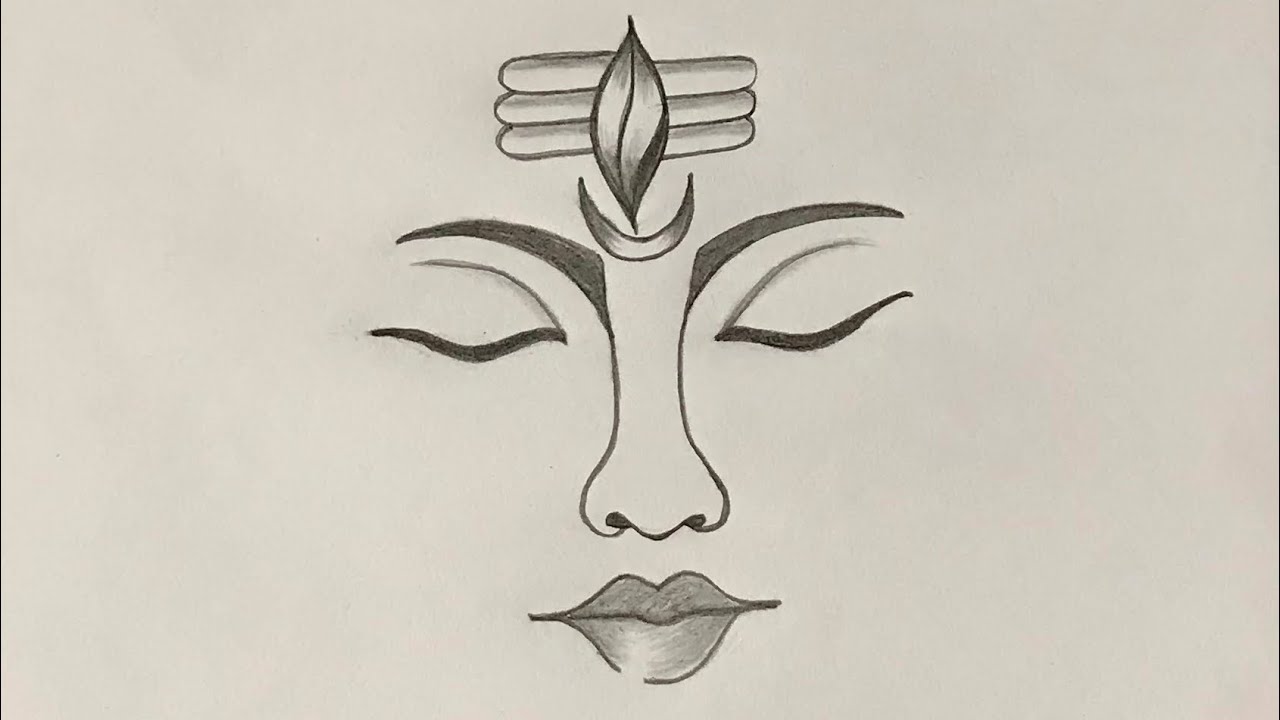 Shiva at peace Drawing by Sumit Singh | Saatchi Art