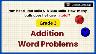 Addition word problems for grade 3 | How to solve addition word problems |@generalquiz91