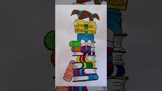 Books Draw Colorfull