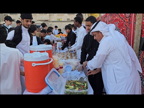 شاهد أجمل إفطار جماعي في حي العريض بالمدينة المنورة تصوير ١٢ رمضان