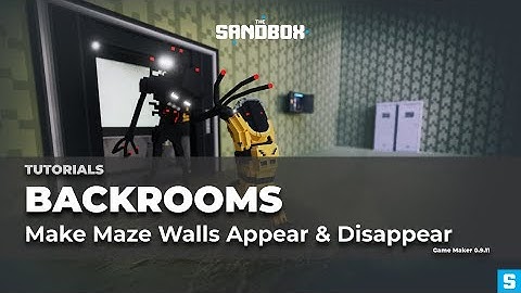 Tutorial: Make Maze Walls Appear & Disappear | Backrooms/Horror Games in The Sandbox Game Maker