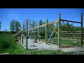 DIY 40 x 60 Pole Barn Build with steel trusses (Part 1). Time lapse video building a pole barn