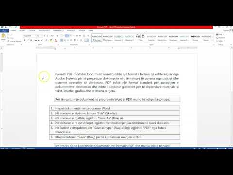 Video: Si të ruani pdf të plotësueshëm?