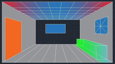 How to create One Point Perspective - AUTOCAD