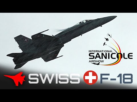SWISS F-18, Crazy Airshow Flight During a Rainstorm!! ✈️ Sanicole 2022