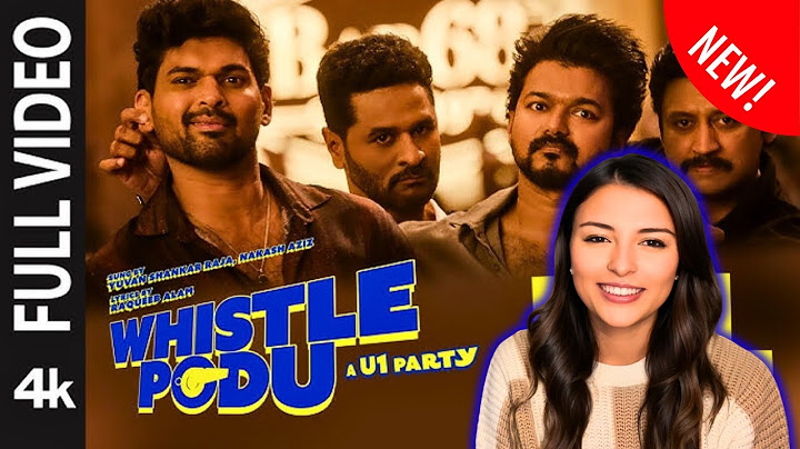 WHISTLE PODU - FULL Video Reaction | The Greatest of All Time | Thalapathy Vijay
