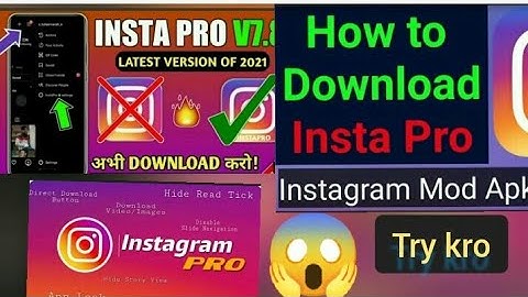 how to download insta pro APK in Android device in latest version all new future full detail
