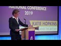 Katie Hopkins speech at UKIP conference 2019