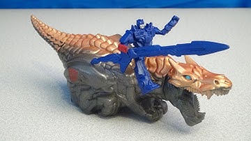 TRANSFORMERS 4 OPTIMUS PRIME AND GRIMLOCK DINO SPARKERS AGE OF EXTINCTION VIDEO TOY REVIEW
