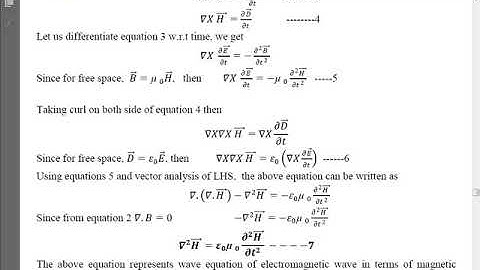 Module 3 Electromagnetic Wave Equation