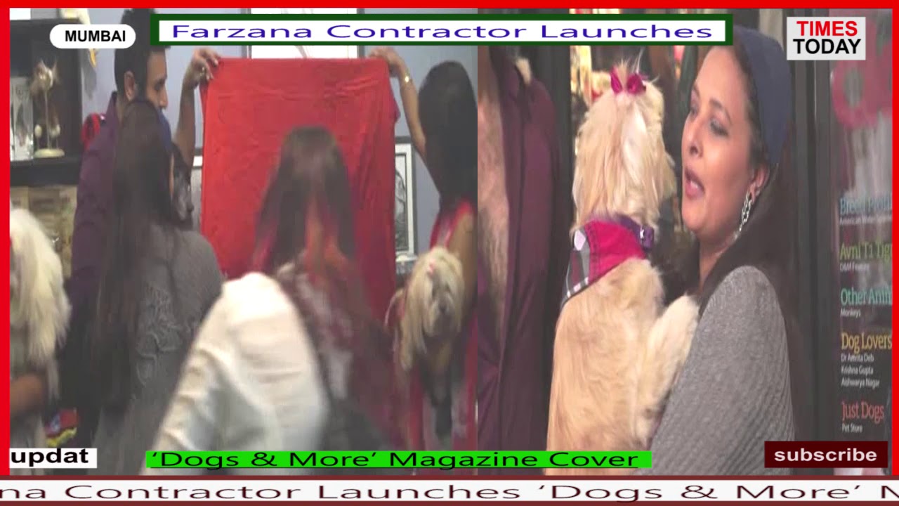 Farzana Contractor Launches ‘Dogs & More’ Magazine Cover With Sandip Soparrkar & His Dog Zorba